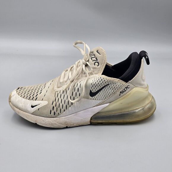 Nike Women's Size 7.5 US WMNS Air Max 270 AH6789 100 White Black Sneakerd Shoes - Picture 7 of 12